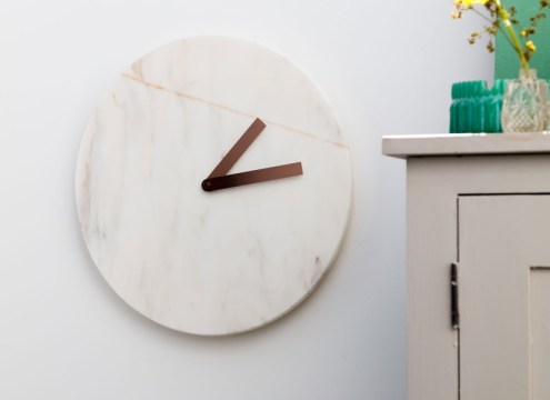 Cullen - marble and copper clock