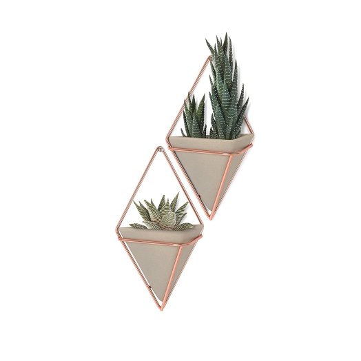 Umbra Trigg Hanging Planter Vase &amp; Geometric Wall Decor