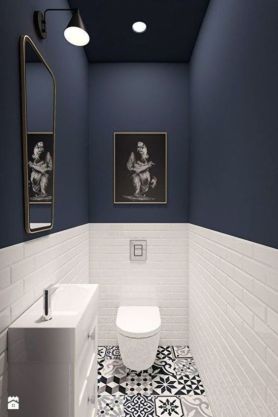 Two-tone bathroom - pinterest